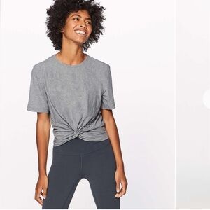 Lululemon  crescent  tee
  Heathered medium gray size 2
